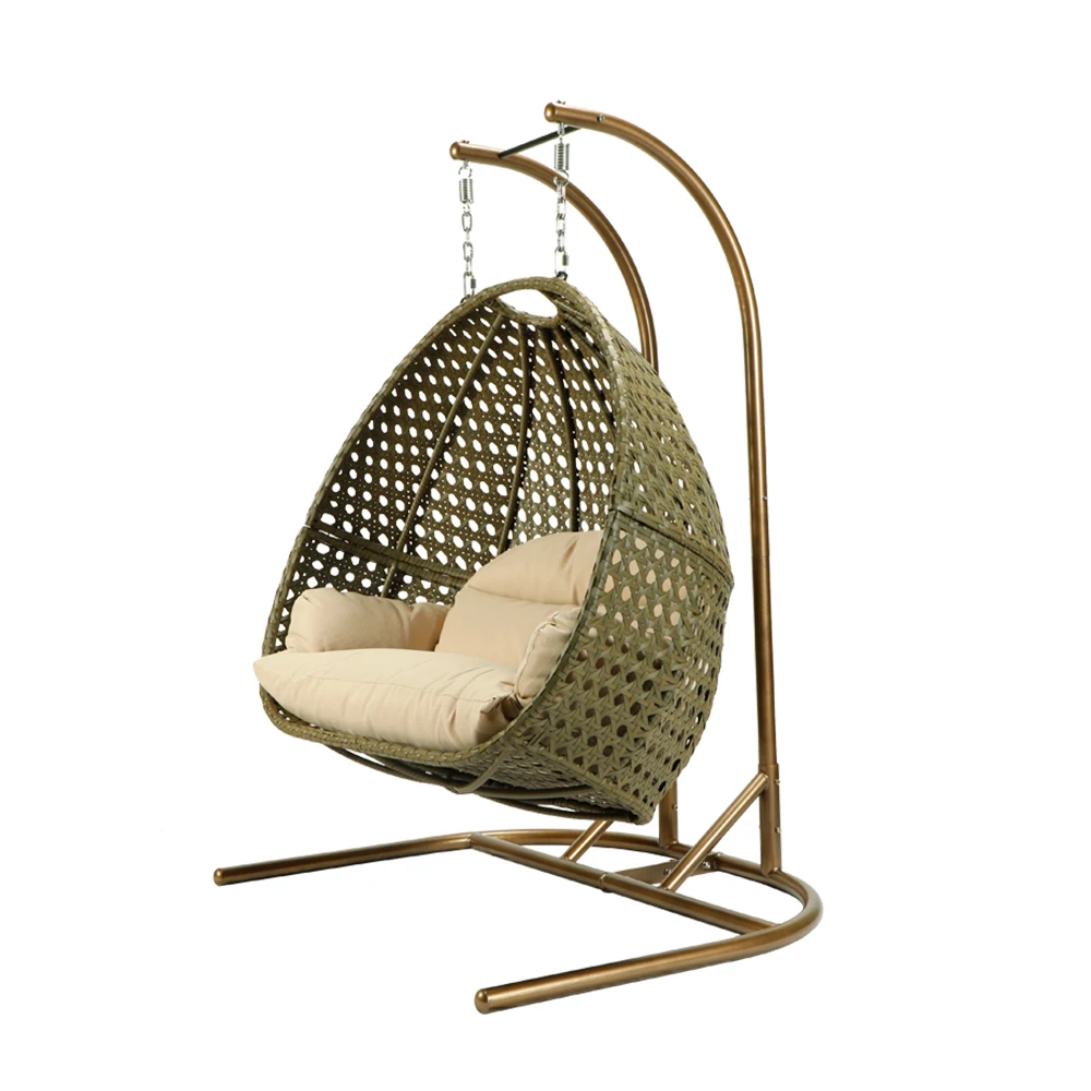 Family Hanging chair Nest Household basket Rattan Chair Rocking Stainless Cradle Outdoor Balcony Leisure Swing | Мебель