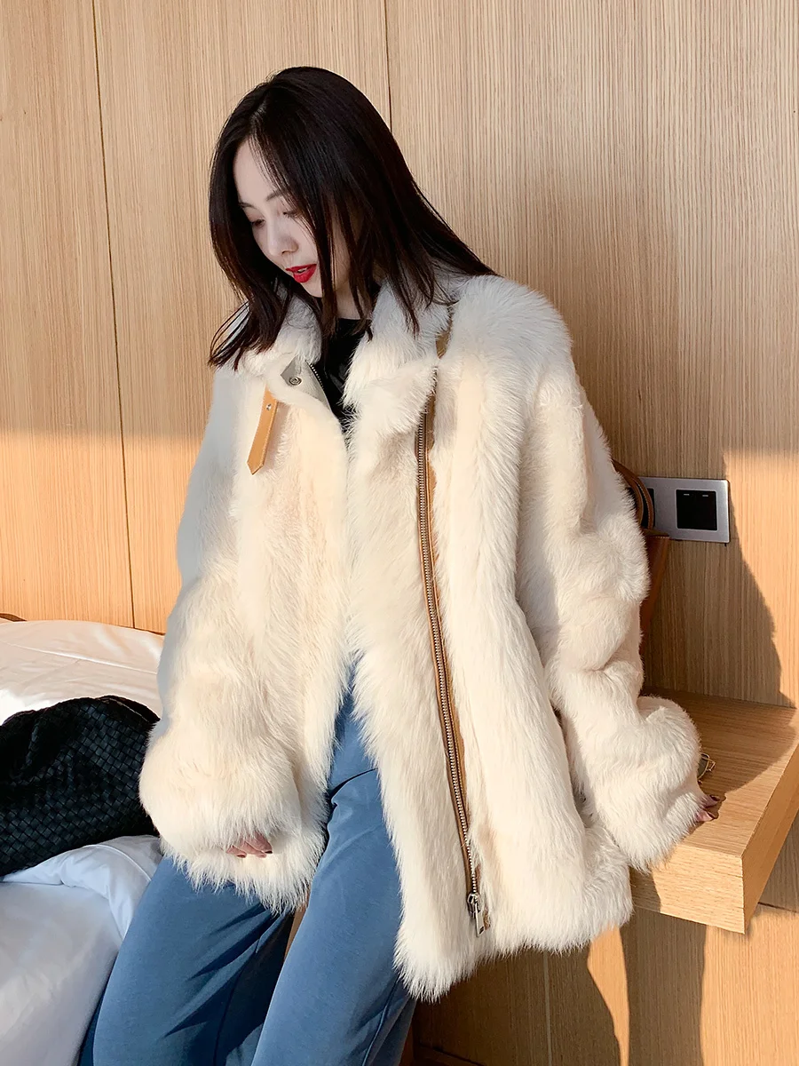 Natural Fur Coat Women Winter Sheep Shearling Real Genuine Leather Jacket Furry Luxury Manteau Femme Hiver KJ3490 | Женская одежда