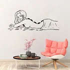 Виниловые наклейки на стену, настенные наклейки, дизайн комнаты, рисунок, Спа салон красоты, тайский массаж, расслабляющая девушка, профессиональное украшение для ног