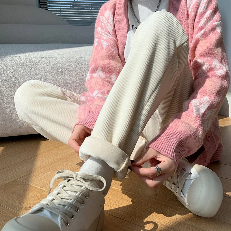 

Winter Pants Casual Warm Leggings Women Velvet Hight Waist Leggings Women Solid Legging Comfortable Keep Warm