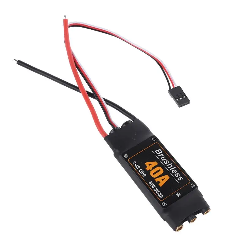 40A 2-4S бесщеточный контроллер скорости двигателя ESC для RC FPV Дрон самолеты вертолет