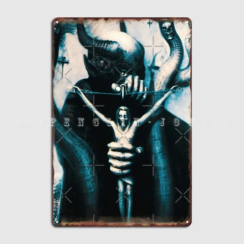 

Hr Giger сатана, металлический знак, клуб вечерние, паб, гараж, печать, живопись, Декор, жестяной знак, плакат