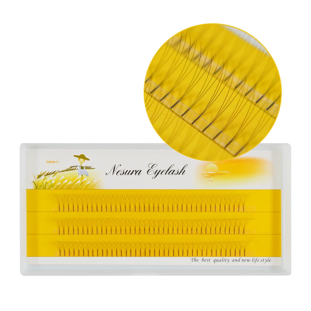 3D ~ 10D Накладные ресницы с длинным стержнем готовые русские объемные вееры