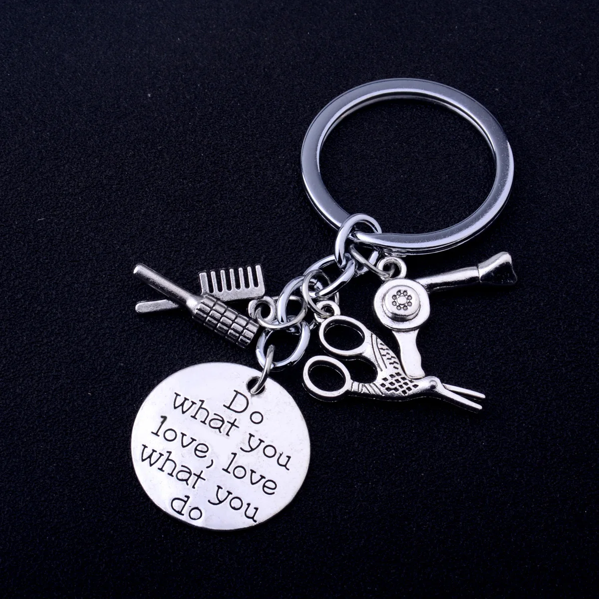 Брелок для парикмахерской сделай что ты любишь Люблю делаешь расческа фен волос