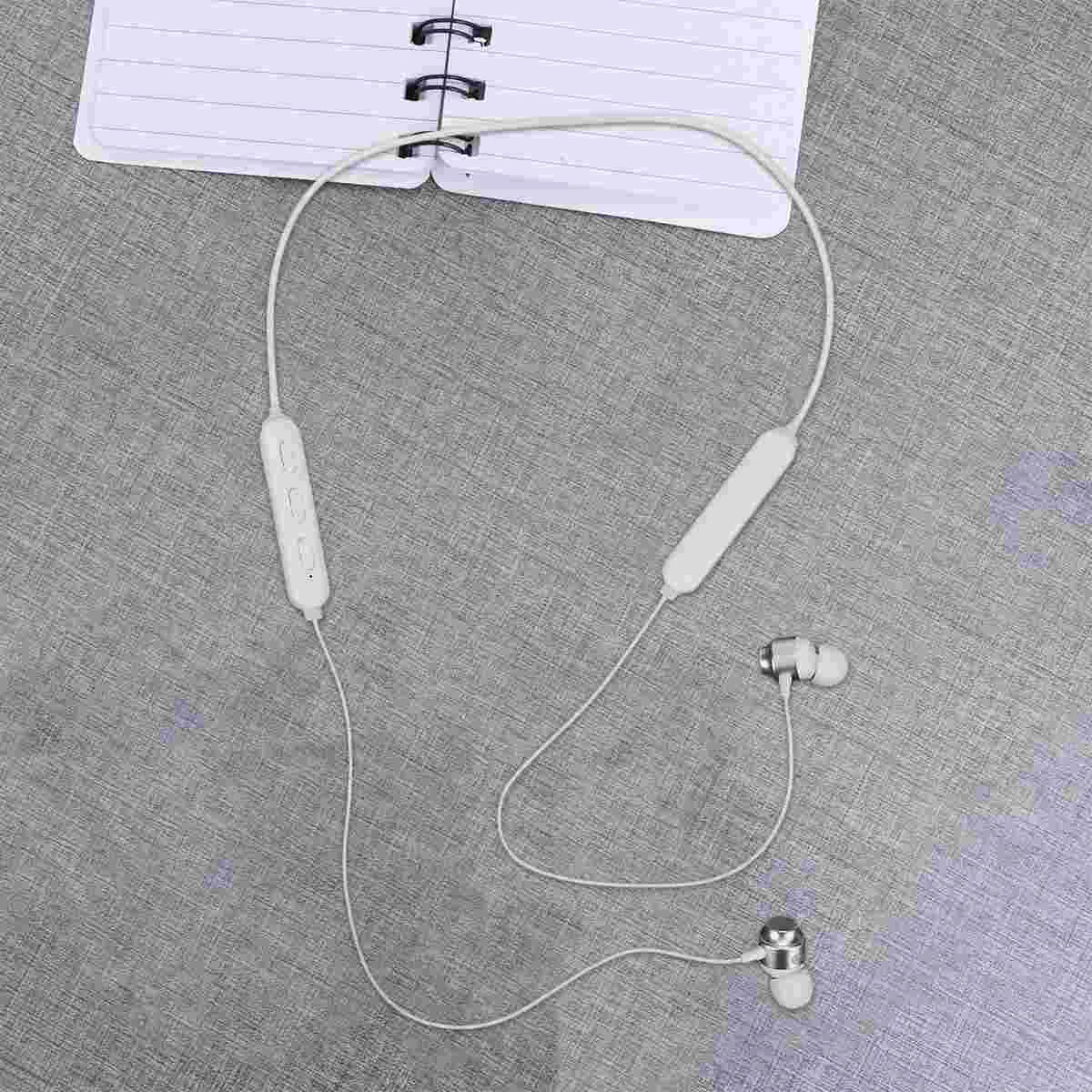 

1 Pc 5.0 Headset Dual Handle Halter Wireless Running Magnetic Earphone Handsfree Neckband Earbud Stereo Earpiece Round Wire