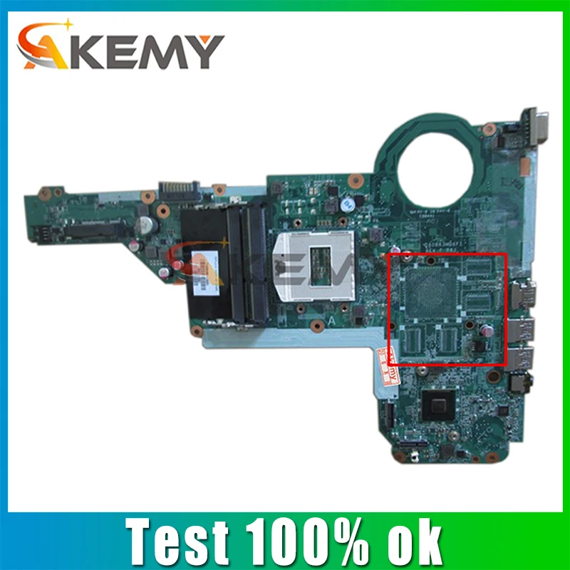

High quality For HP 15-E 17-E Laptop Motherboard 713255-501 713255-001 PGA947 DA0R63MB6F1 DDR3 MB 100% Tested Fast Ship
