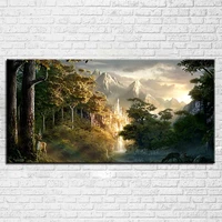 large 5d diy diamond painting castle in the mountains pictures full mosaic embroidery wall decor yg1478