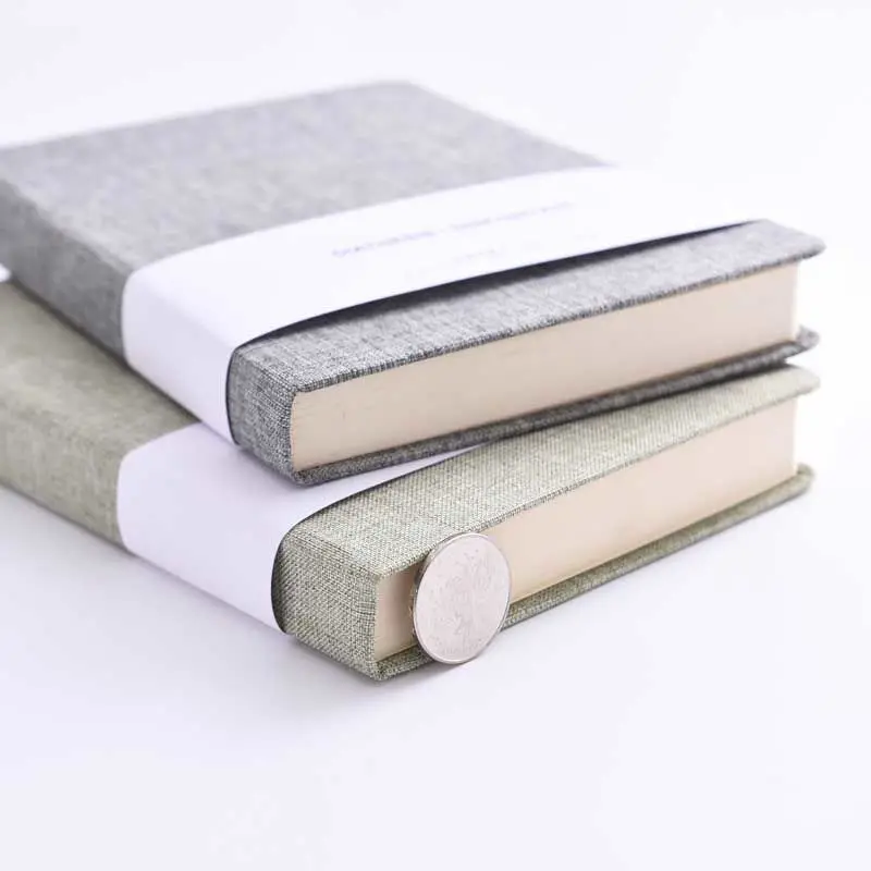 

Blank page simple retro literary thickened diary notebook hand book cloth face Korean small fresh notepad cloth pattern