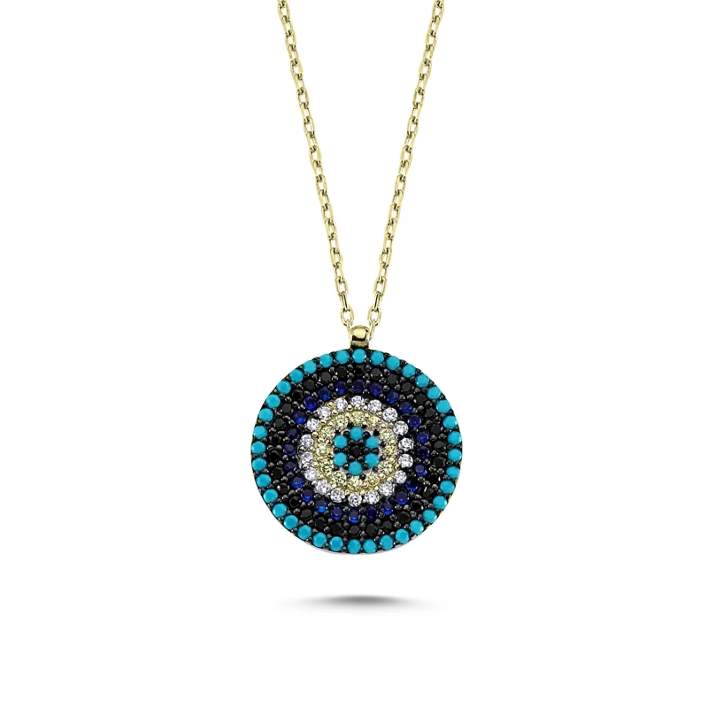 

Серебряное ожерелье с круглым Цирконом Silverlina
