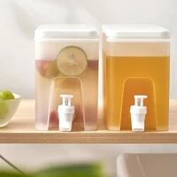 refrigerator cold kettle with faucet lemonade fruit teapot large capacity ice bucket household water dispenser bottle drinkware