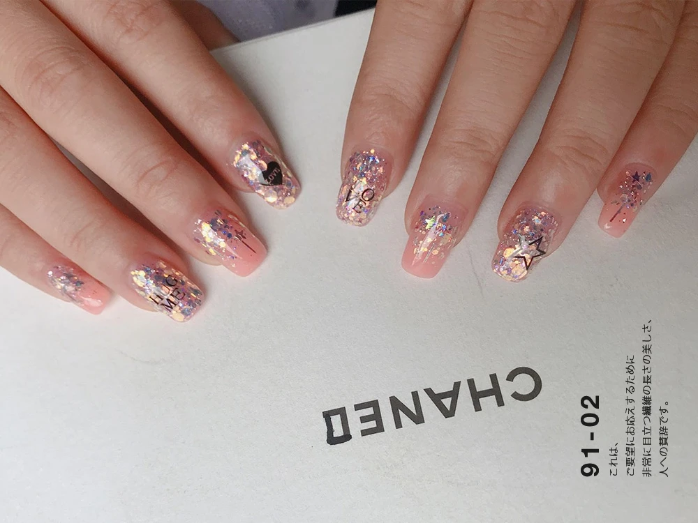 

8Pcs/Set Mermaid 3D Glitter Nail Flakes Hexagon Colorful Sequins UV Gel Polish Sparkling Powder Dust DIY Charm Glitter Flakes