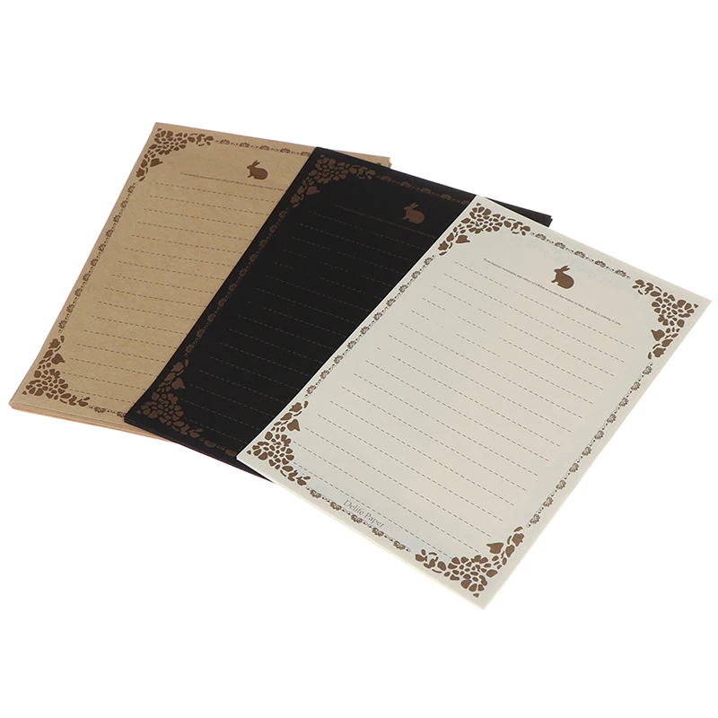 

Letter Paper 8 Sheets Vintage Flower Design Letterhead Letter Kraft Brown Writing Paper Letter Pad Drawing Sketch Pad Stationery