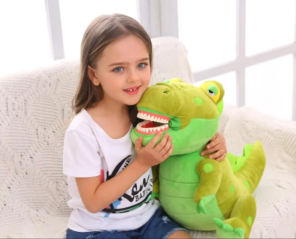 crocodile Deasin тип зубная Модель Кукла "зубы" Раннее Образование Чистящая кукла "зубы" для детей стоматологические подарки - Цвет: crocodile