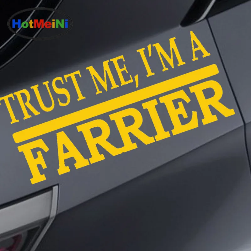 EmpireYing 8 цветов забавные английские буквы Trust Me Farrier автомобильные Стикеры для