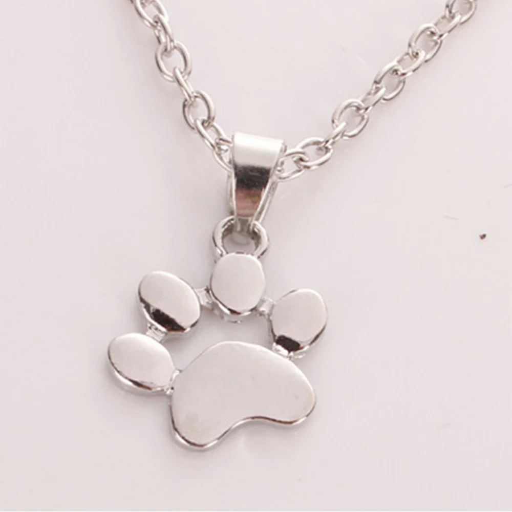 Милое ожерелье в виде собачьей лапы женское с подвеской следов модное ювелирное