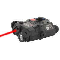 spina optics ex396 la 5 battery case with red laser led flashlight hunting accessory airsoft laser for shooting