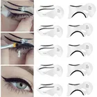 Трафареты для подводки глаз 10 шт., трафареты для подводки глаз с крылатым рисунком, инструменты для бровей, шаблон, карточка для теней для глаз, инструмент для макияжа