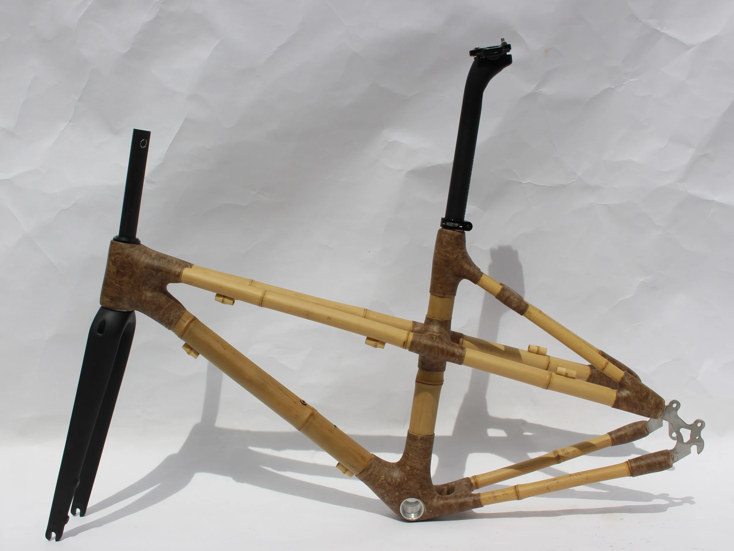 

New Arrival ! Free Shipping ! 2021 Bamboo Road Gravel Bike Frame Bicycle Frameset 48cm 700x35~42c