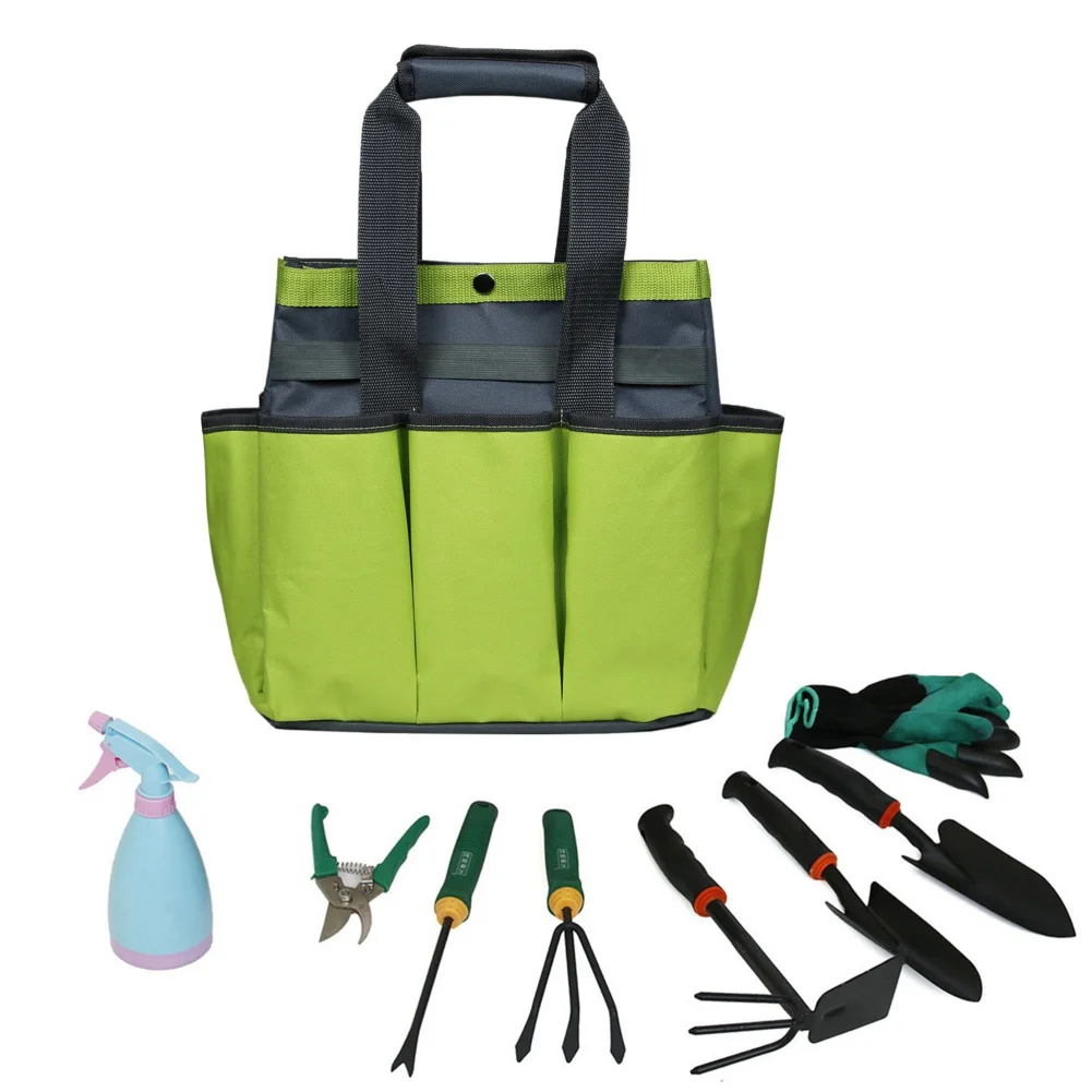 

Outdoor Bags 8 Oxford Pockets Garden Tool Bag Outdoor and Indoor Hand Bag for Garden Tool Kits for Traveling Hiking