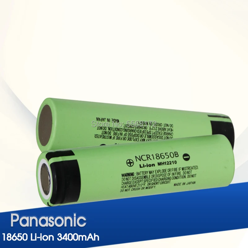 Аккумулятор Panasonic NCR18650B 100% литиевая аккумуляторная батарея 18650 в 3 7 мАч 3400 для