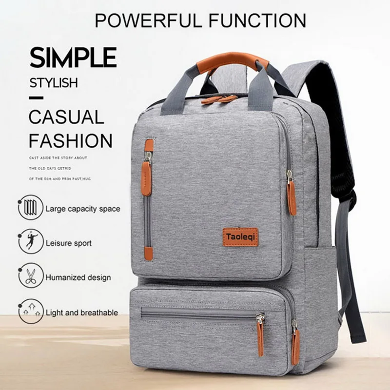 Men's Backpack Casual Business Notebook 15.6-inch Laptop Bag Anti Theft Travel Rucksack Gray sac a dos mochila | Багаж и сумки