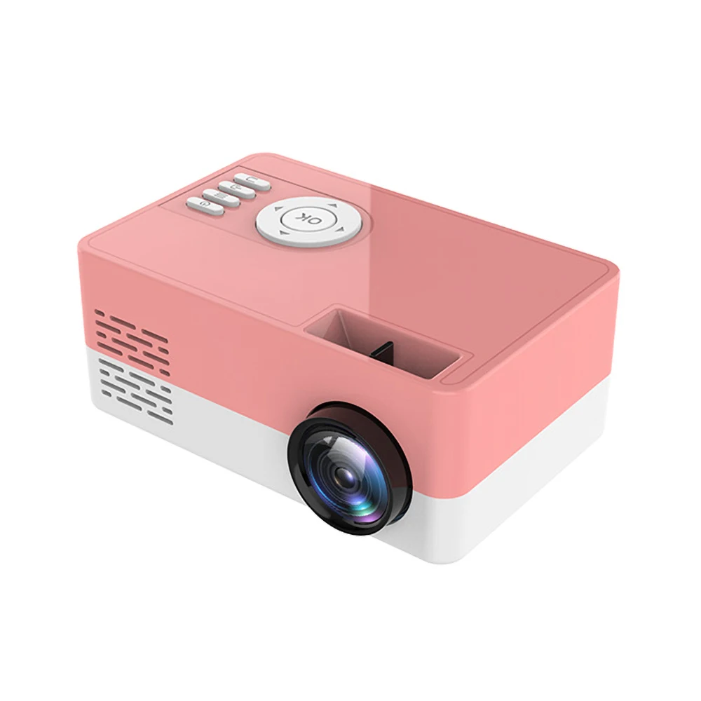 

Mini Projector 1080P Portable Mini Pocket Beamer J15 Support 23 Languages AV USB SD Card USB Mini Home Projector