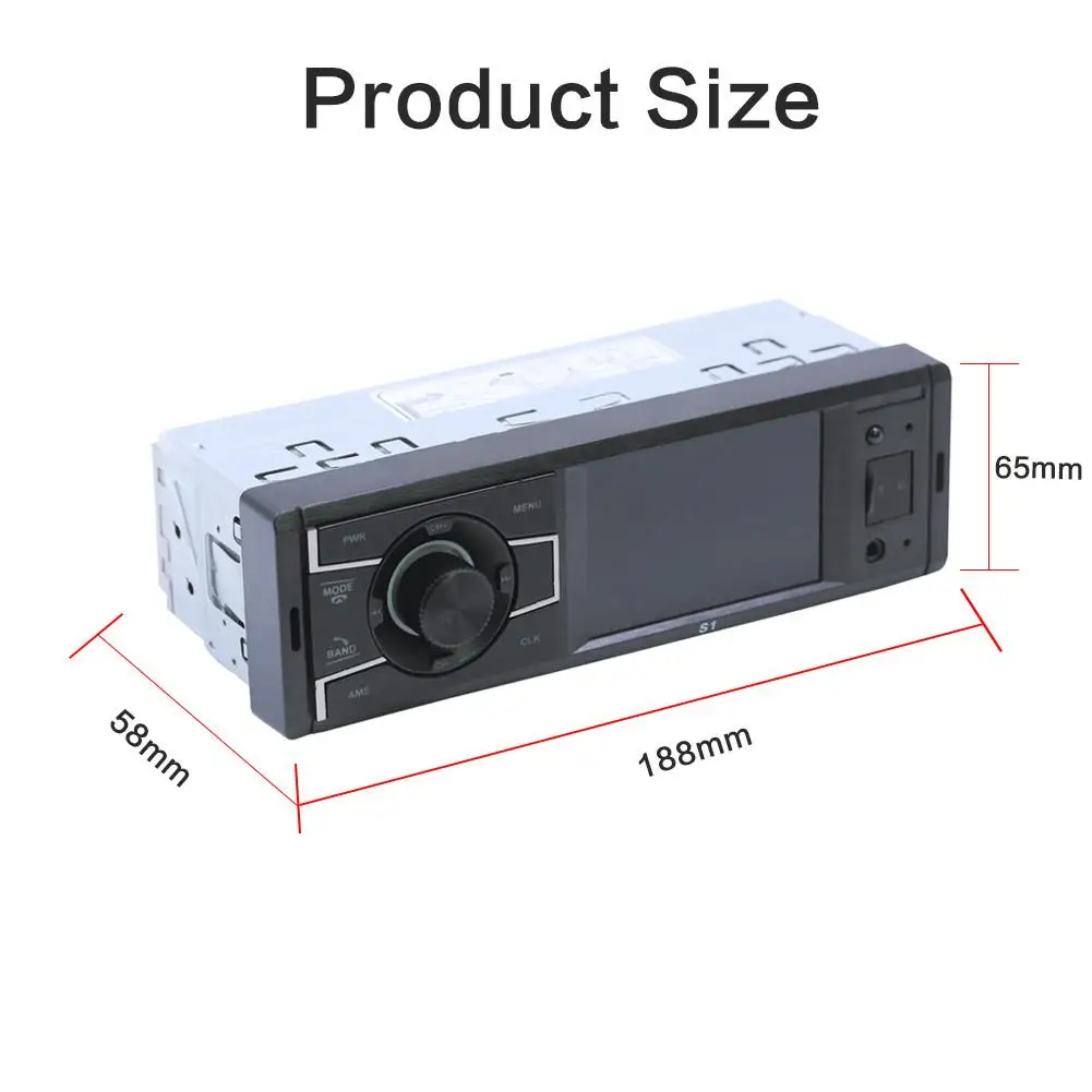 3 2 дюймов 1 Din автомобильное радио стерео fm-радио Bluetooth MP5 плеер USB AUX-in с камерой