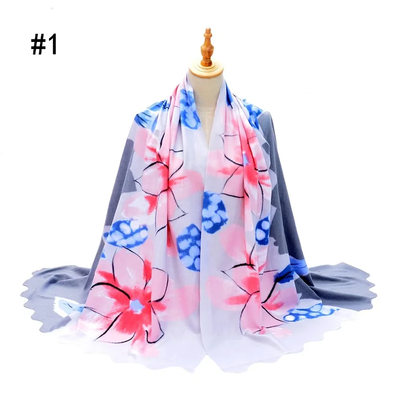 

Soft Cashmere Print Shawl Scarf Color Matching Women's Neck Headtie