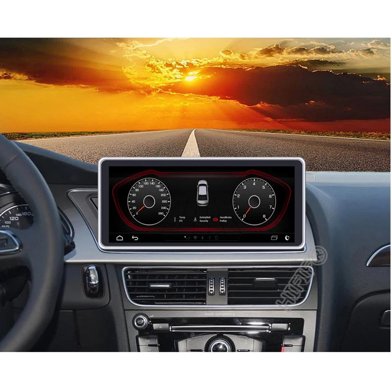 Автомобильная стереосистема 10 25 дюйма 4 ядра Android для Audi A4 B8 A5 2009 2016 Wi Fi 4G 2 + 32 ГБ ОЗУ