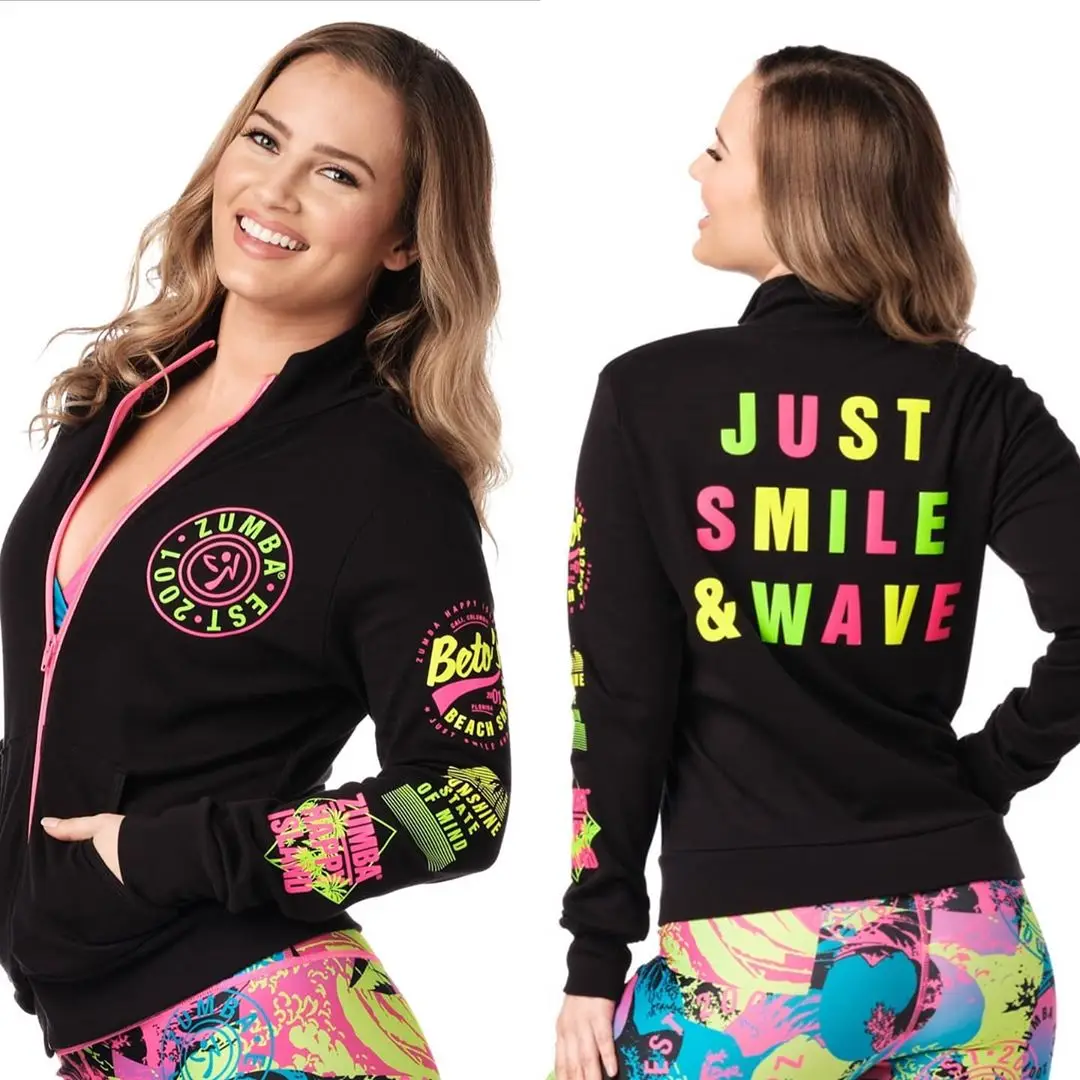 Новое поступление ZW топы становится сильнее одежда для бега zumba пальто женская