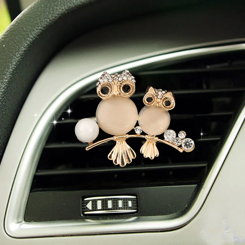 Cute cartoon ballet girl diamond flower car perfume clip air conditioner vent deodorant aromatherapy pearl jewelry for women | Автомобили