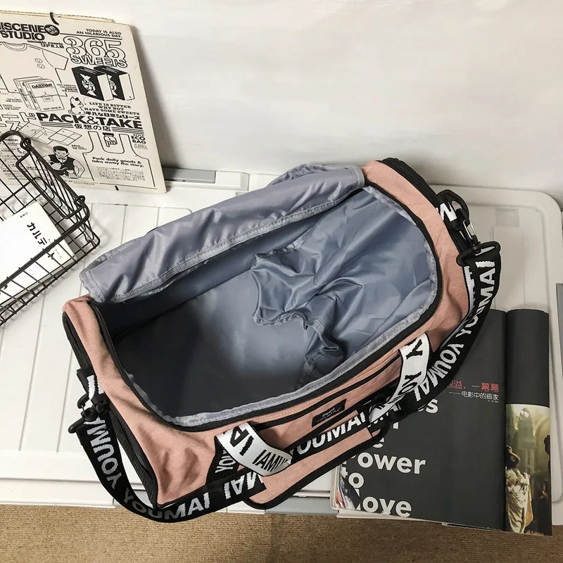 Women's Sports Fitness Yoga Bag Messenger Portable Backpack Large Capacity Dry Wet Separation Swimming Training Bag 2021