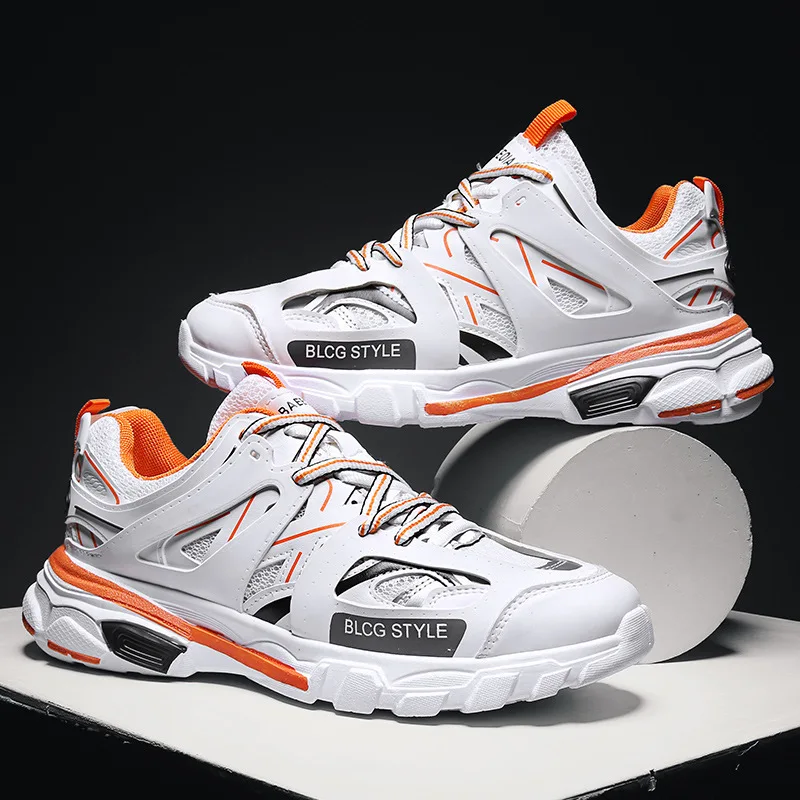 

2021 New Fashion Running Shoes Hip-hop Thick-soled Sports Casual Shoes Non-slip Wear-resistant Breathable Large Size