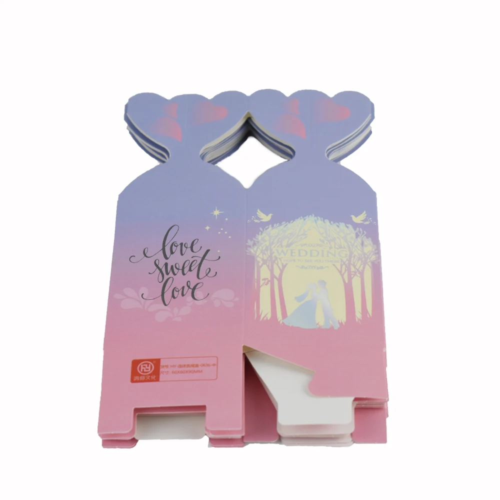 Свадебные сувениры европейские романтические конфеты коробка с лентой