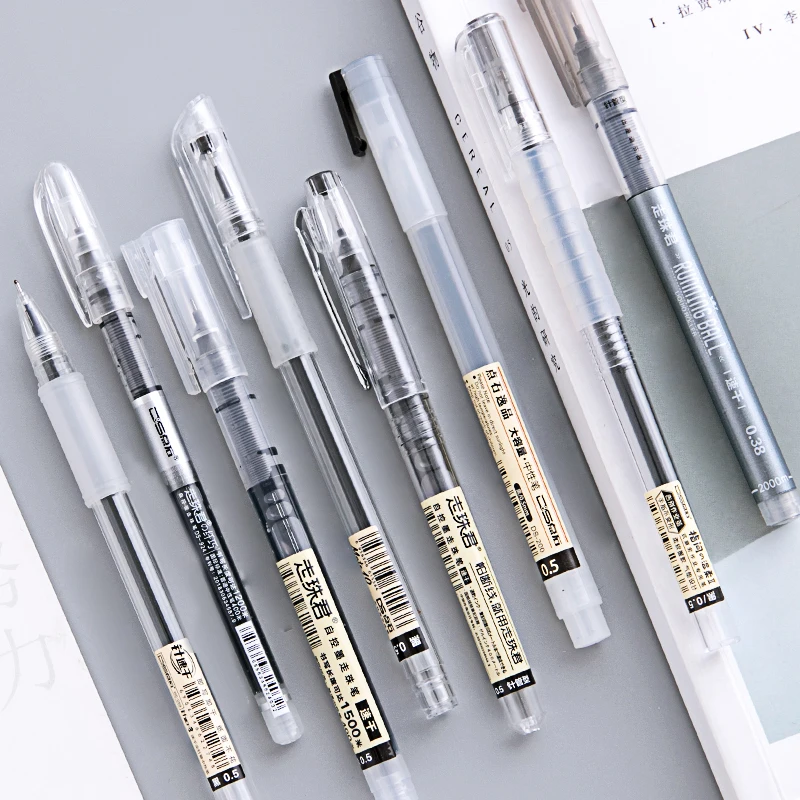 Простой гелевая ручка 0 5 мм черный Средний ручки для рисования 38 творчества