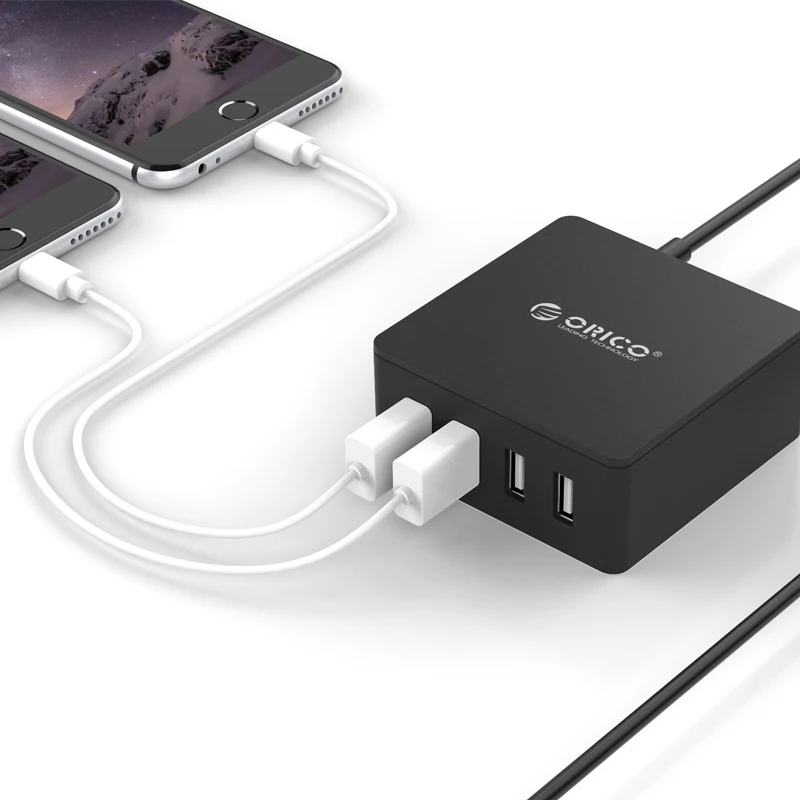 ORICO 5 портов настольное зарядное устройство QC 2 0 40 Вт макс USB быстрое телефонное