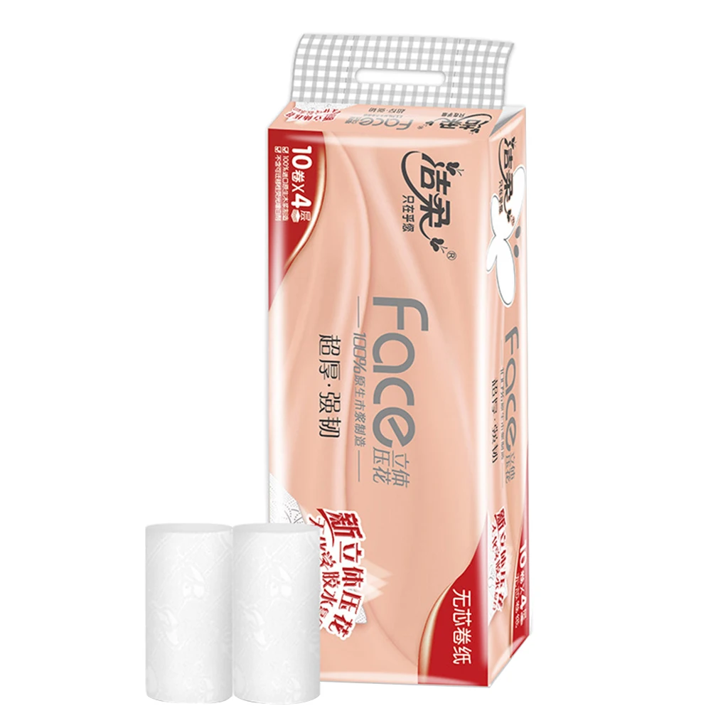 10 шт. мягкая туалетная бумага рулонная Хо использовать держать Смываемые