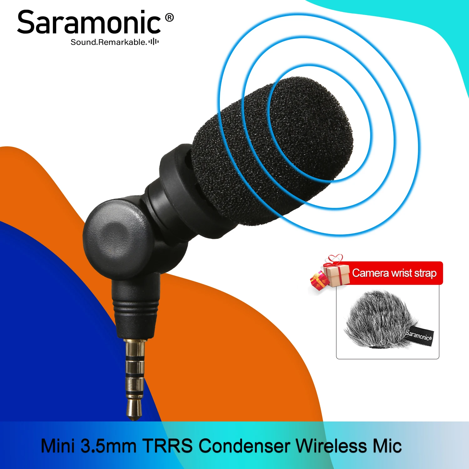 Компактный направленный мини микрофон Saramonic iMic для смартфонов Apple iPhone 7s 6s 7 6 Plus