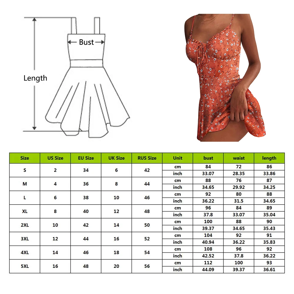 

Summer Tie Front V Neck Dresses Ladies Floral Print Bohemian High Waist Mini Dress Sleeveless Plus Size Beach Dress 2021