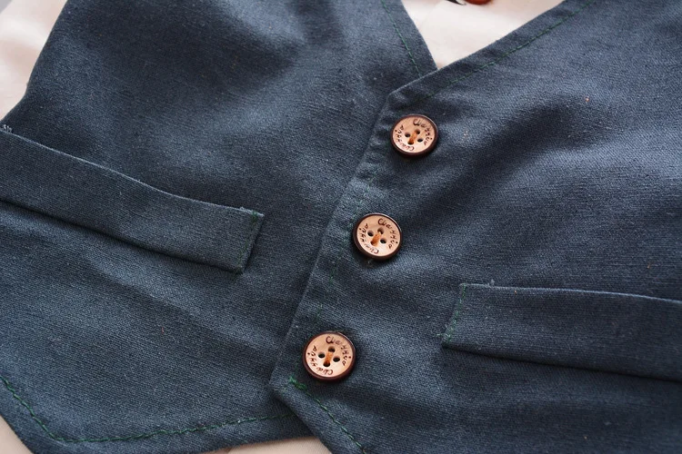 Одежда для маленьких мальчиков в джентльменском стиле костюм из хлопковой