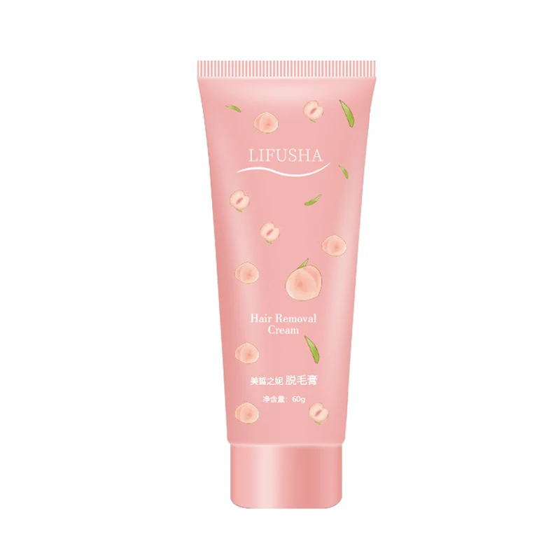 

Honey Peach Hair Removal Cream Painless Herbal Depilation Cream Fior Men And Women Face Arm Leg Back Underarms Hair Remover 60g