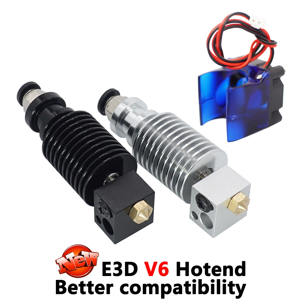 

Запчасти для 3D-принтера E3D V6 Hotend, термостойкая версия J-Head 0,4/1,75 мм сопло, удаленный экструдер, аксессуары 12 в 24 В