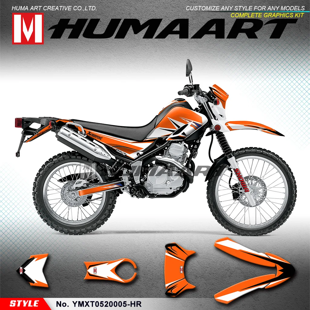 

HUMAART Motorcycle Stickers Decals Graphics Kit for Serow XT250 XT 250 2005 2006 2007 2008 2009 2010 2011 2012 2013 2014 to 2020