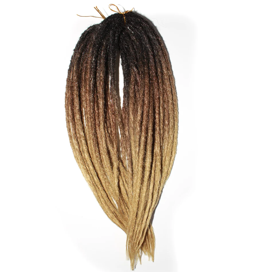 

Qp Hair Dreadlocks Crochet synthetic Hair Extensions Ombre Crochet Braids Twist Crochet Hair 41inch 10 Strands Jumpy Wand