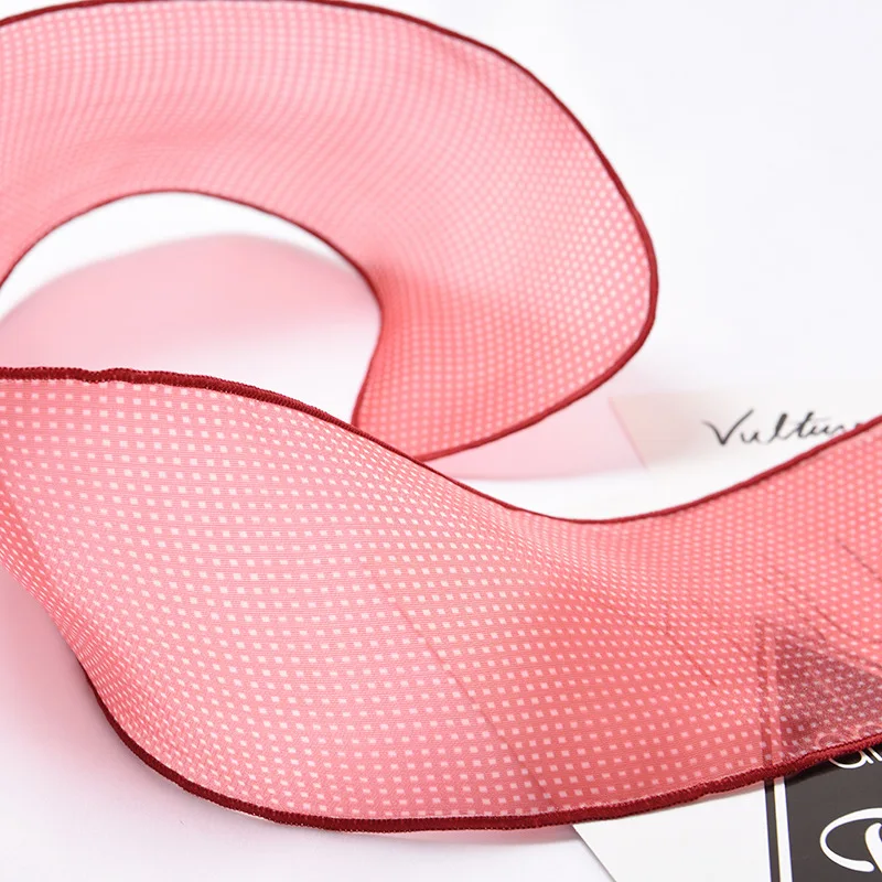 Светильник и тонкий шелковый шарф для женщин в горошек контраст декоративные