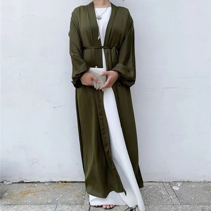 Женское атласное кимоно Дубай, скромное платье в английском стиле, лето 2022