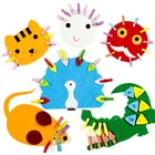 Игрушки для малышей 2 года, креативные радужные Мультяшные животные, искусство и ремесла, интересные игрушки для детей, Набор для творчества сделай сам, подарок для девочки