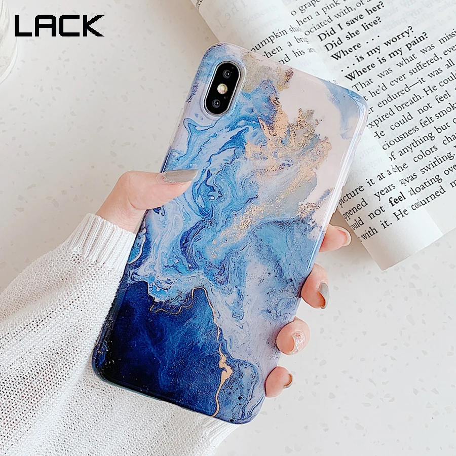 Чехол LACK с мраморным камнем для iphone XS Max гладкий текстурный чехол телефона