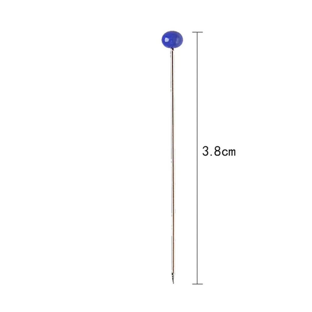 100 pieces Color pearlescent needle Bead Positioning Needle Sewing Beedle Stainless Steel Dressmaker Pins Diy Tool | Дом и сад