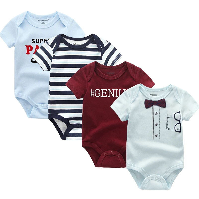 4 шт./лот Детские Боди для новорожденных Сезон лето 2020 детская одежда комбинезон